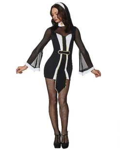 Adult Twisted Sister Sexy Nun Costume -Colin Costume Shop 01434745 c