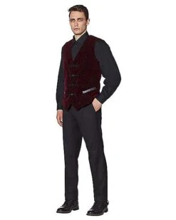 Velvet Victorian Vampire Vest -Colin Costume Shop 01437722 c