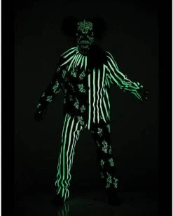 Kids Glow In The Dark Chaos Clown Costume -Colin Costume Shop 01440726 c