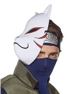 Kakashi Anbu Half Mask - Naruto Shippuden -Colin Costume Shop 01445436 b