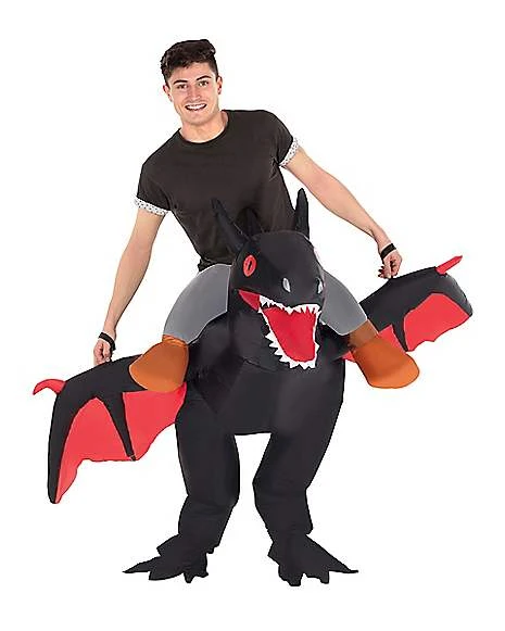 Adult Piggyback Dragon Inflatable Costume 3 Adult Piggyback Dragon Inflatable Costume