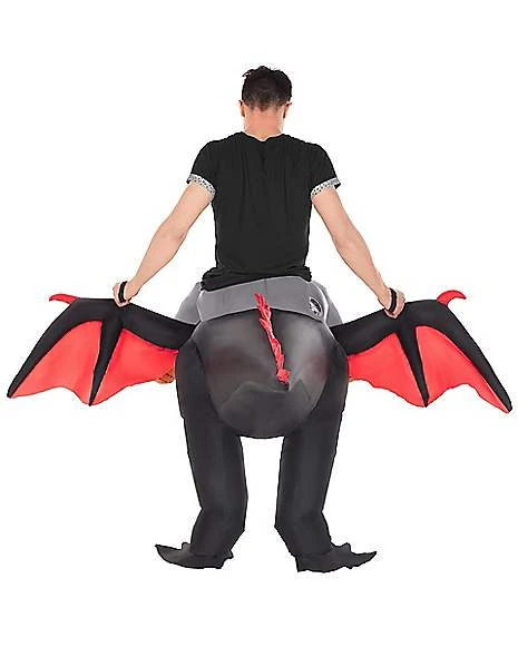 Adult Piggyback Dragon Inflatable Costume 4 Adult Piggyback Dragon Inflatable Costume - Image 2