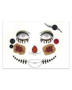Scary Scarecrow Face Decal