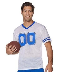 White Football Jersey -Colin Costume Shop 01454958 a