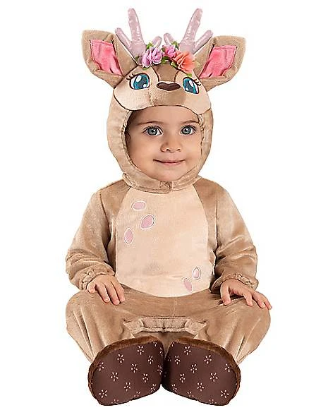 Baby Faux Fur Fawn Costume 3 Baby Faux Fur Fawn Costume