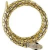 Goldtone Roman Snake Cuff -Colin Costume Shop 01468677 a