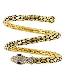 Goldtone Roman Snake Cuff -Colin Costume Shop 01468677 c