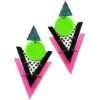 '80s Geometric Earrings -Colin Costume Shop 01470871 a