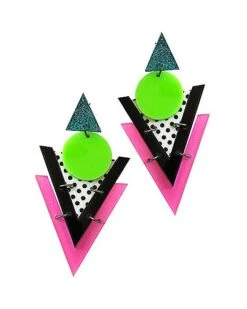 '80s Geometric Earrings