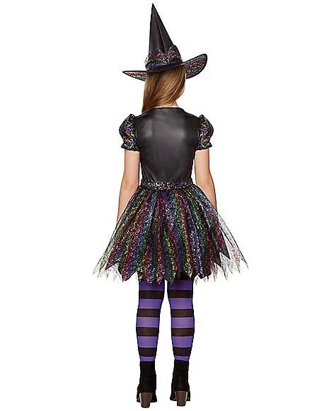 Kids Sequin Witch Costume 4 Kids Sequin Witch Costume - Image 2