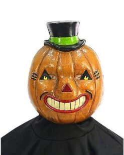 Vintage Pumpkin Half Mask -Colin Costume Shop 01471630 c