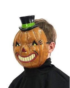 Vintage Pumpkin Half Mask -Colin Costume Shop 01471630 d