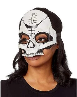 Witch Doctor Skull Half Mask 7 Witch Doctor Skull Half Mask -Colin Costume Shop 01473297 c