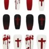 Bloody Cross Press On Nails 2 Bloody Cross Press On Nails -Colin Costume Shop 01474204 a