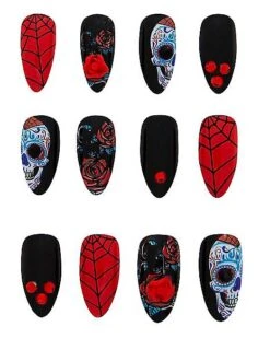 Day Of The Dead Press On Nails