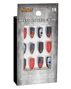 Day Of The Dead Press On Nails -Colin Costume Shop 01474873 c