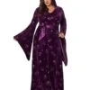 Plus Size Adult Velvet Celestial Robe 1 Plus Size Adult Velvet Celestial Robe -Colin Costume Shop 01475557 a
