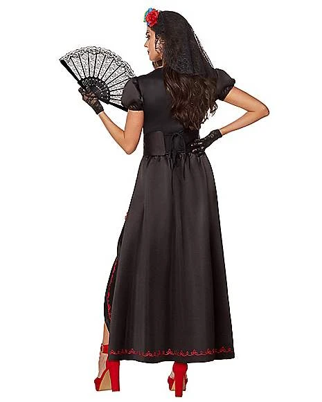 Adult Day Of The Dead Beauty Costume 4 Adult Day Of The Dead Beauty Costume - Image 2