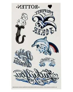 Harley Quinn Tattoo Set - The Suicide Squad -Colin Costume Shop 01486398 c