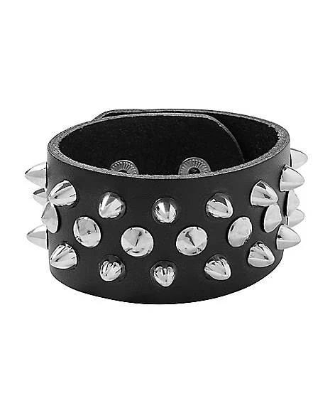 Punk Spiked Cuff Bracelet 3 Punk Spiked Cuff Bracelet