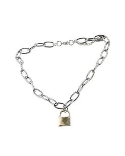 Punk Padlock Chain Necklace