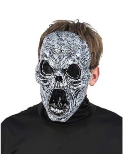 Light-Up EL Wire Wailing Spirit Half Mask -Colin Costume Shop 01488154 e