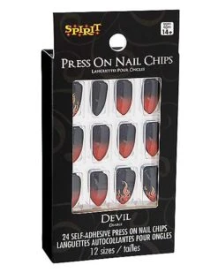 Devil Flame Press On Nails -Colin Costume Shop 01489624 c