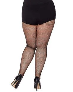 Fallen Angel Rhinestone Fishnet Stockings -Colin Costume Shop 01490119 b