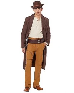 Adult Brown Trench Coat -Colin Costume Shop 01492560 a