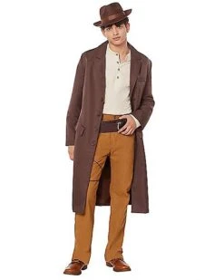 Adult Brown Trench Coat -Colin Costume Shop 01492560 c