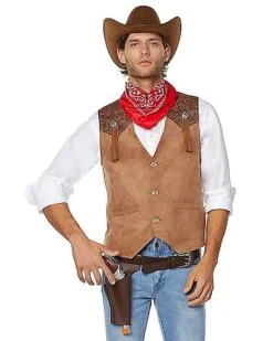 Adult Western Cowboy Plus Size Costume Kit -Colin Costume Shop 01492743 c