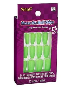 '80s Green Press On Nails -Colin Costume Shop 01504661 c