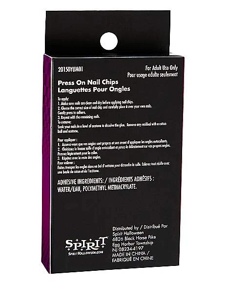 '80s Black Press On Nails 6 '80s Black Press On Nails - Image 4