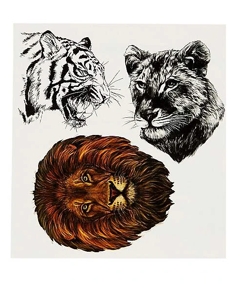 Big Cat Temporary Tattoos 5 Big Cat Temporary Tattoos - Image 3