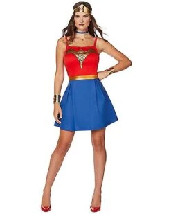 Adult Wonder Woman Dress - Wonder Woman -Colin Costume Shop 01508563 c