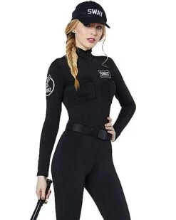 Adult Swat Catsuit Plus Size Costume -Colin Costume Shop 01512110 c