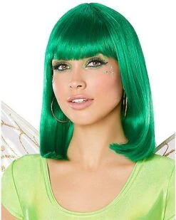 Green Pageboy Wig