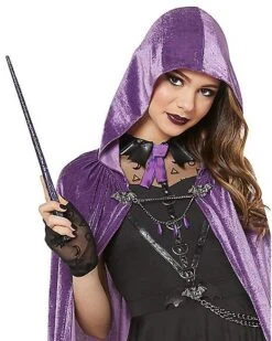 Kids Coven Academy Hooded Cloak - Deluxe -Colin Costume Shop 01523315 c