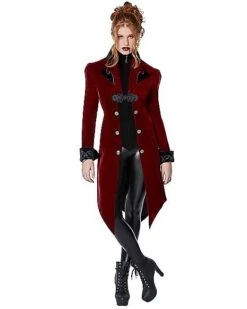 Adult Burgundy Vampire Jacket