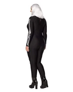 Adult Skeleton Catsuit -Colin Costume Shop 01533561 b