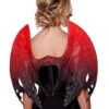Red And Black Glitter Devil Wings -Colin Costume Shop 01536986 a