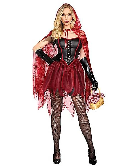 Adult Dangerous Red Riding Hood Costume 3 Adult Dangerous Red Riding Hood Costume