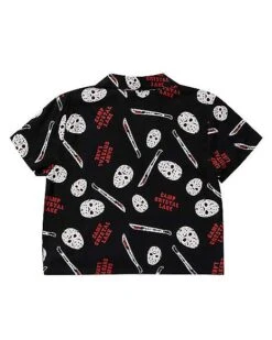 Adult Tie Front Jason Voorhees Shirt - Friday The 13th 7 Adult Tie Front Jason Voorhees Shirt - Friday The 13th -Colin Costume Shop 01541556 c