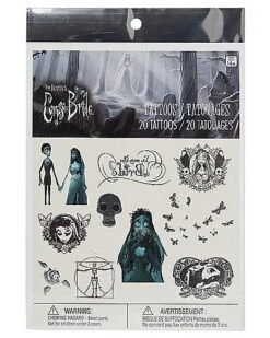 Corpse Bride Temporary Tattoos -Colin Costume Shop 01542885 b