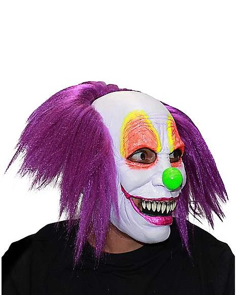 Purple Hair Clown Full Mask 4 Purple Hair Clown Full Mask - Image 2