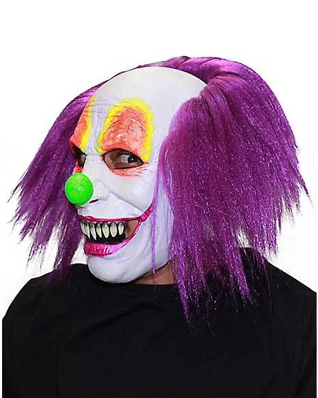 Purple Hair Clown Full Mask 6 Purple Hair Clown Full Mask - Image 4