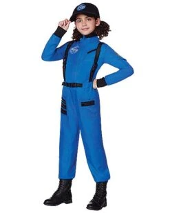 Kids Blue Astronaut Jumpsuit - NASA 8 Kids Blue Astronaut Jumpsuit - NASA -Colin Costume Shop 01551589 d