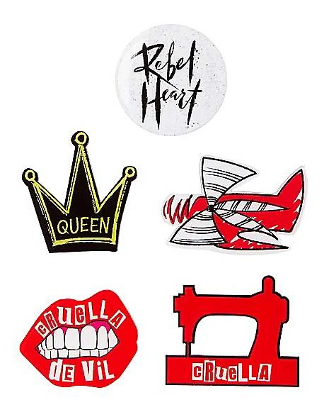 Cruella Tie And Pins Set - Disney Cruella 4 Cruella Tie And Pins Set - Disney Cruella - Image 2