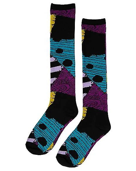 Sally Stockings Knee High Socks - Nightmare Before Christmas 4 Sally Stockings Knee High Socks - Nightmare Before Christmas - Image 2