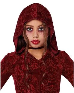 Kids Red Hooded Dress -Colin Costume Shop 01558410 c